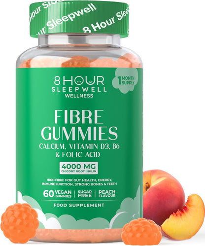 Fibre Gummies with Inulin, Calcium, Vitamin D, B6 & B12