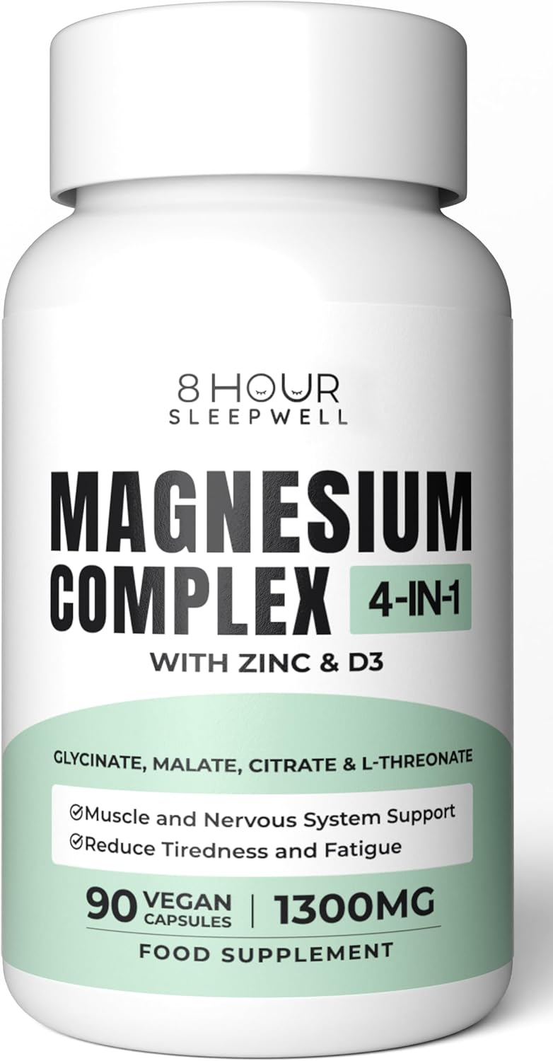 4-in-1 Magnesium Complex Capsules With Glycinate, Citrate, Malate & L-Threonate