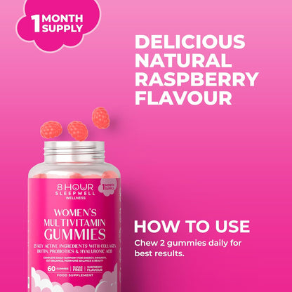 Women’s Multivitamin Gummies with Probiotics & Hyaluronic Acid