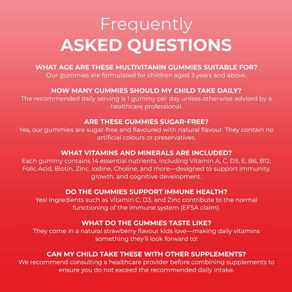 Kids Multivitamin Gummies with 14 Essential Vitamins & Minerals