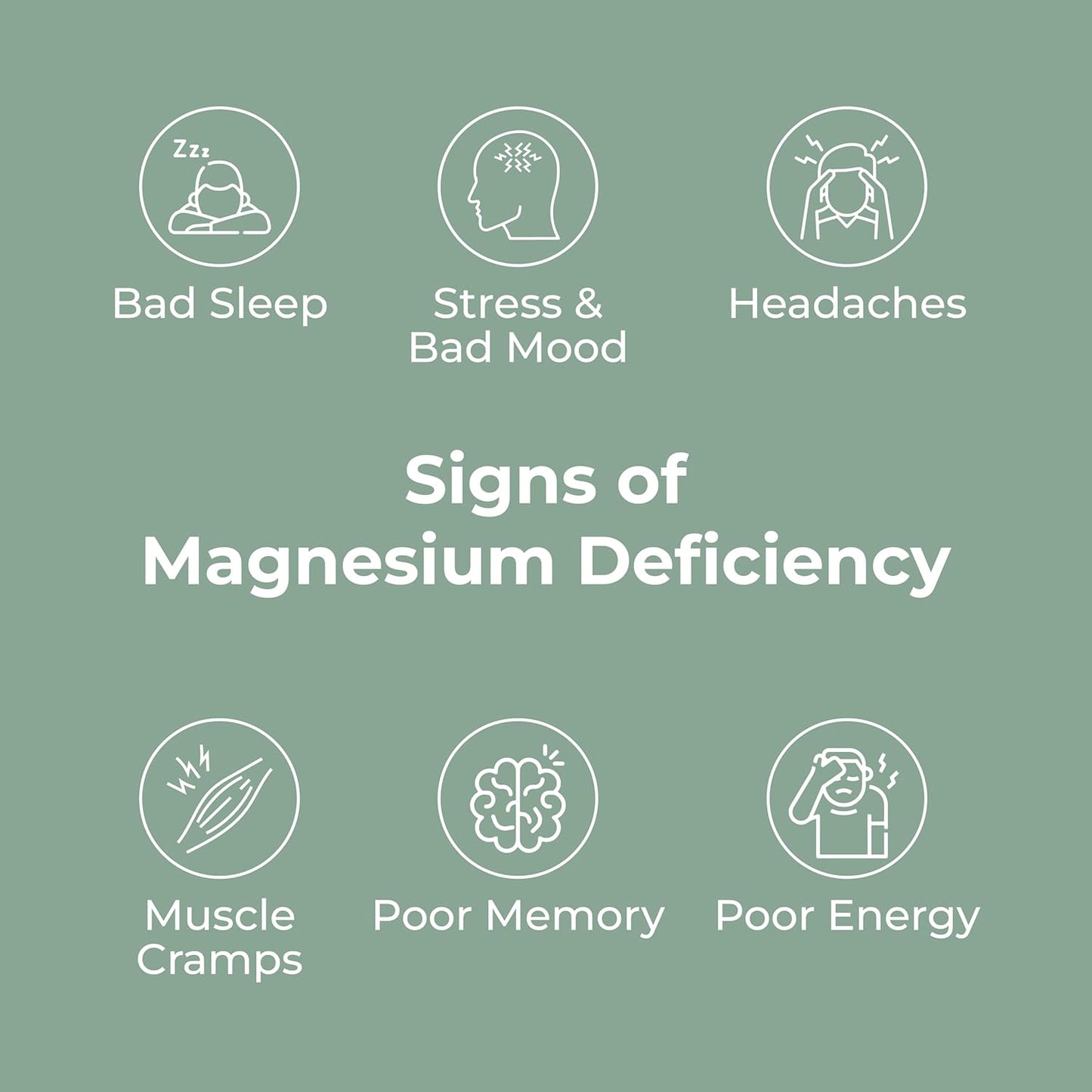 4-in-1 Magnesium Complex Capsules With Glycinate, Citrate, Malate & L-Threonate