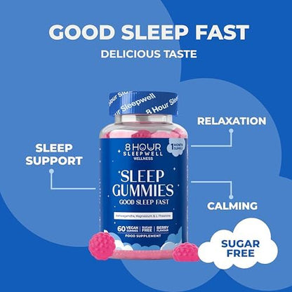 Sleep Gummies with Ashwagandha, L-Theanine & Vitamin B6