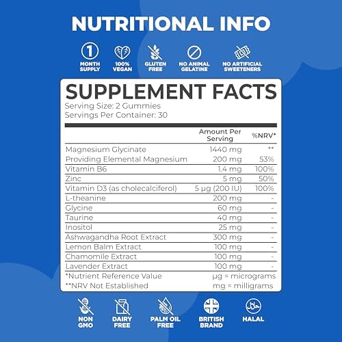 Sleep Gummies with Ashwagandha, L-Theanine & Vitamin B6
