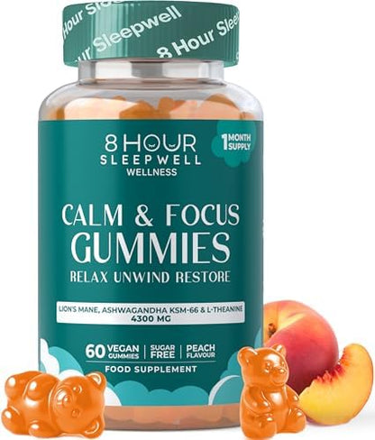 Calm & Focus Gummies With Lion’s Mane & Ashwagandha KSM-66