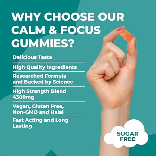 Calm & Focus Gummies With Lion’s Mane & Ashwagandha KSM-66