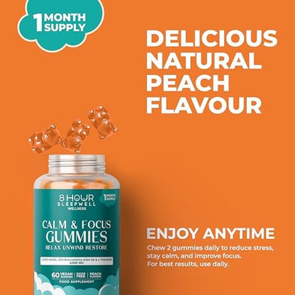 Calm & Focus Gummies With Lion’s Mane & Ashwagandha KSM-66