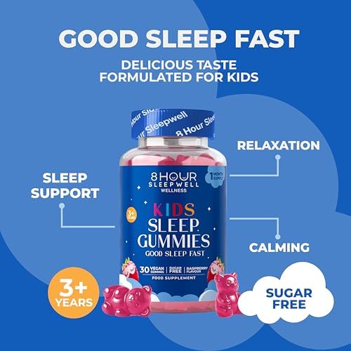 Kids Sleep Gummies with Magnesium, L-Theanine & Vitamin B6
