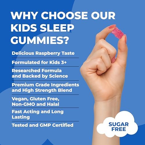 Kids Sleep Gummies with Magnesium, L-Theanine & Vitamin B6
