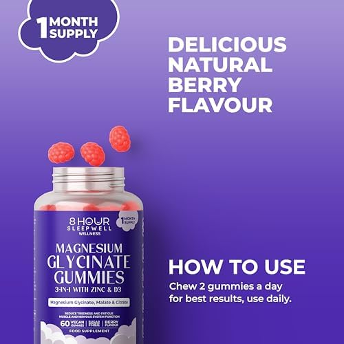 Magnesium Glycinate Gummies with B6, Zinc & D3