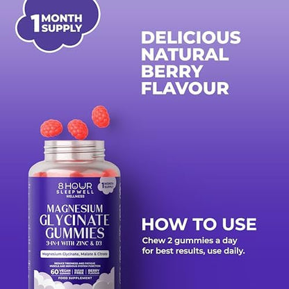 Magnesium Glycinate Gummies with B6, Zinc & D3