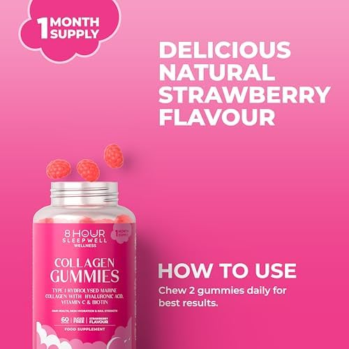 Collagen Gummies with Biotin, Vitamin C & Hyaluronic Acid